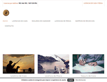 Tablet Screenshot of licenciascazapesca.com